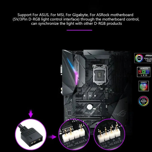 ARGB Connector 1 To 10 Port Splitter Hub