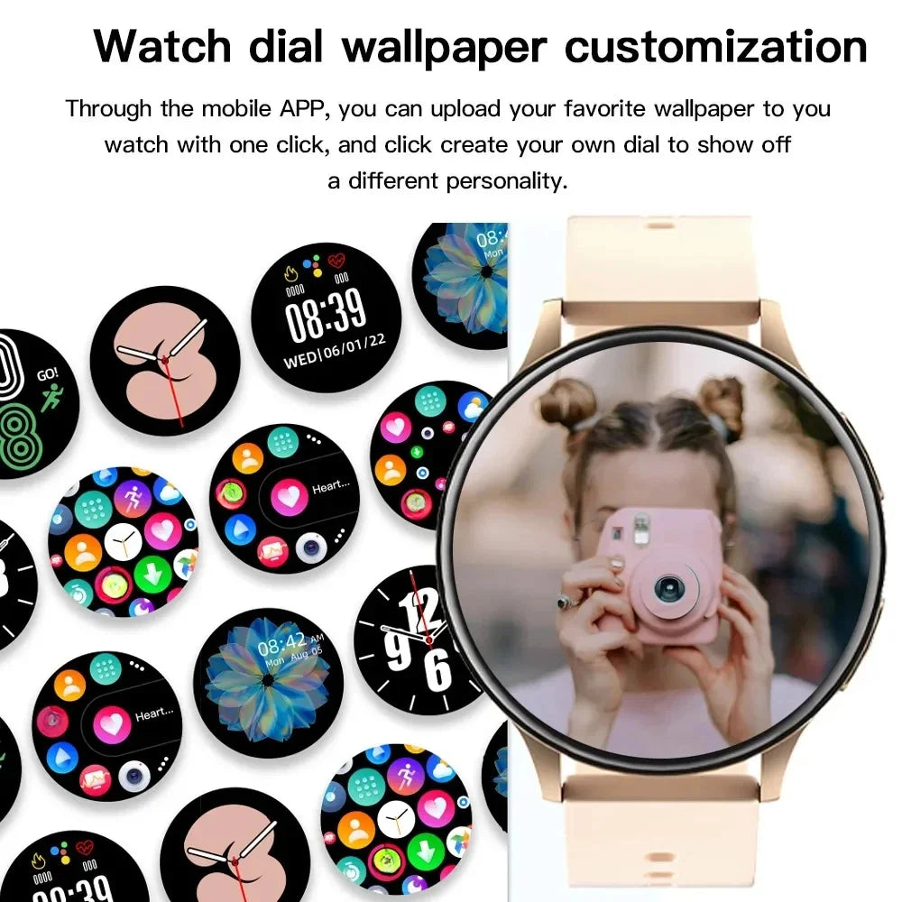New Women Bluetooth Call Smart Watch HeartRate Blood