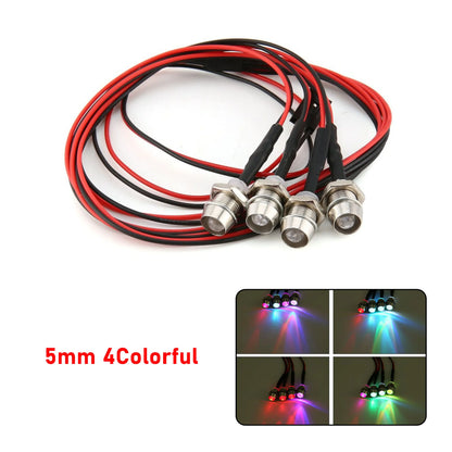 RC LED Light Kit Headlamps for 1/10 1/8