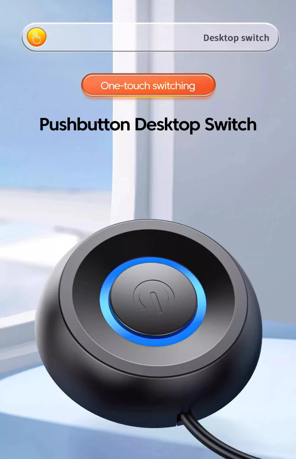 NNBILI Computer Desktop 2M Switch LED Lights PC