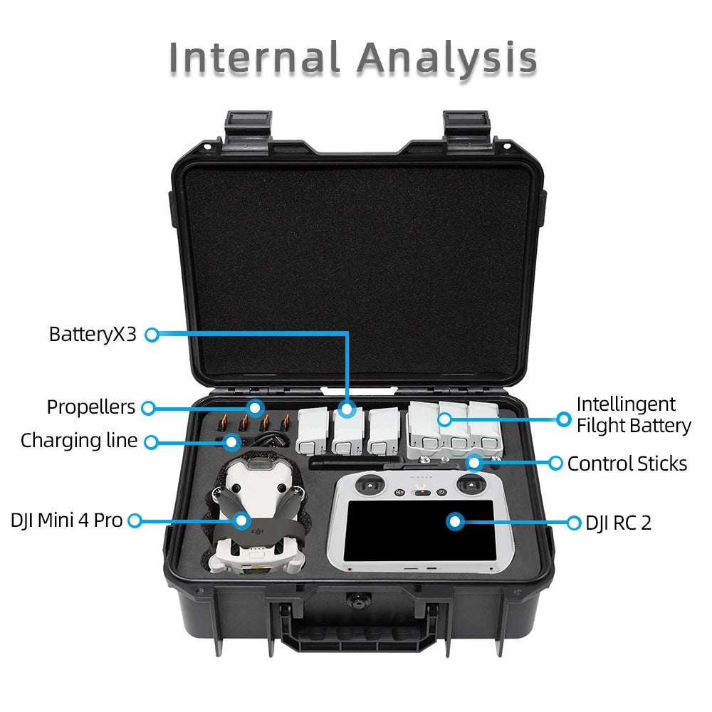 For DJI Mini 3/4Pro Case Mini 4 Pro