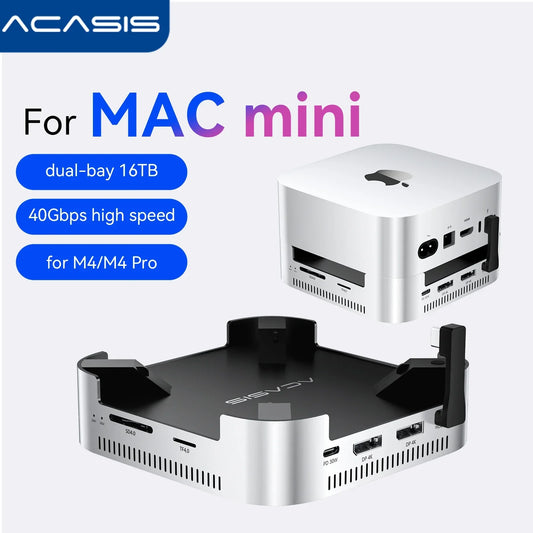 Acasis Mac Mini Docking Station USB-C 40Gbps to