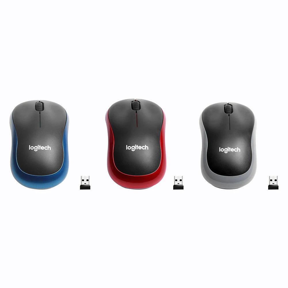 Logitech M185 Wireless Mouse 2.4Ghz USB 1000DPI Mice