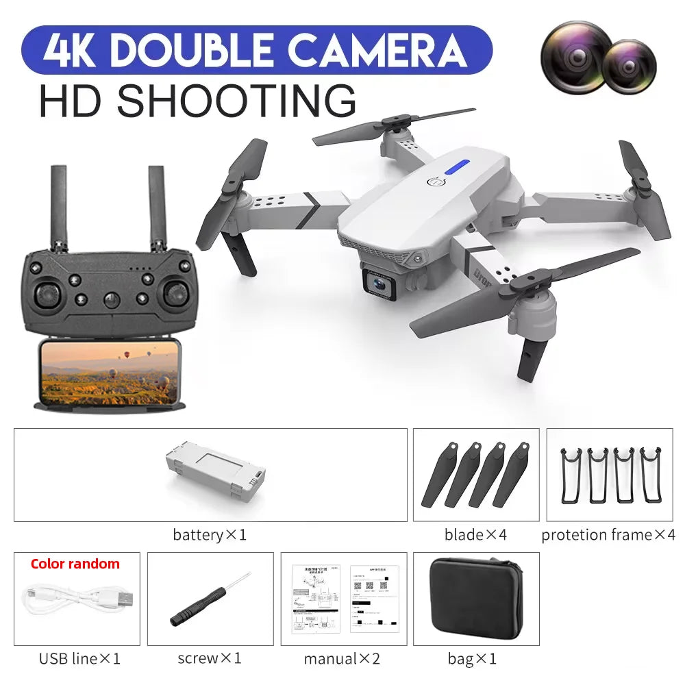KDBFA 2024 New E88 Pro WIFI FPV Drone