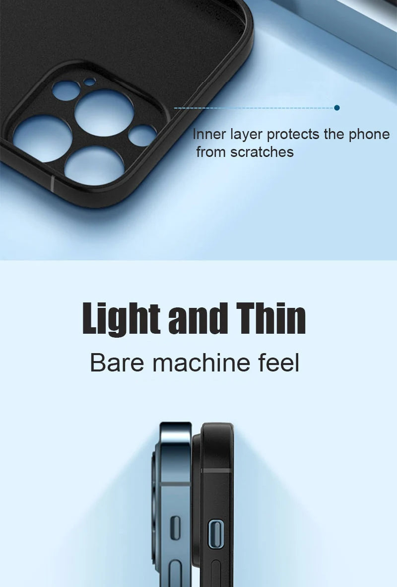 Luxury Black Silicone Matte Phone Case For iPhone