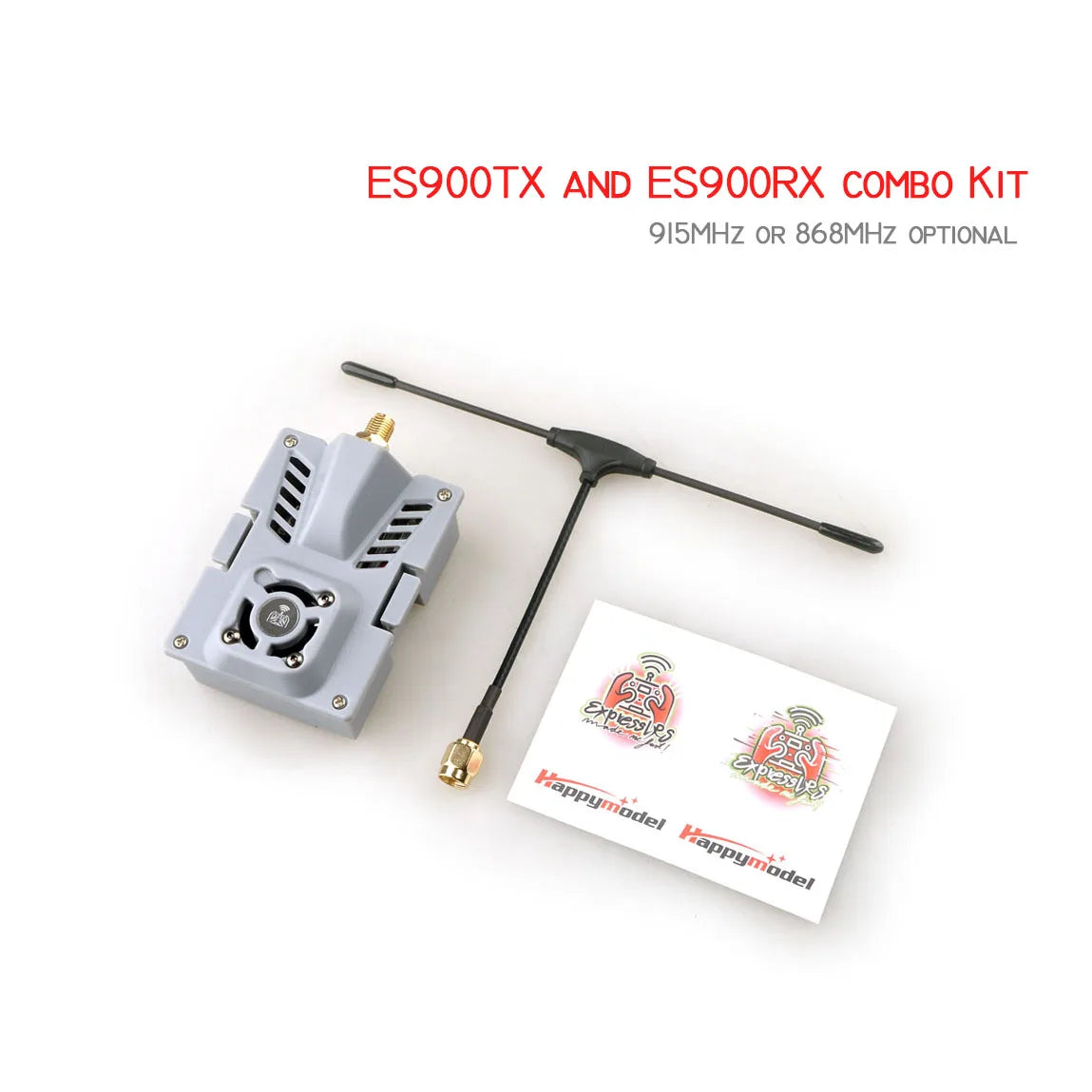 Happymodel ELRS Micro ES900RX（Receiver）ES900TX（Module）Combo Kit 915MHz ExpressLRS Firmware
