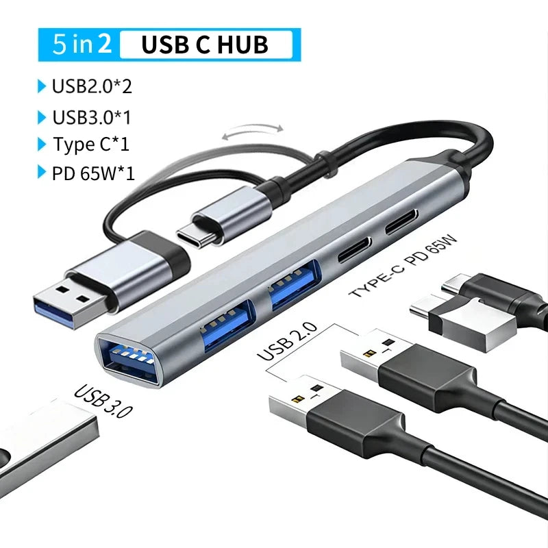 USB 3.0 Type C Adapter Docking Ststion USB