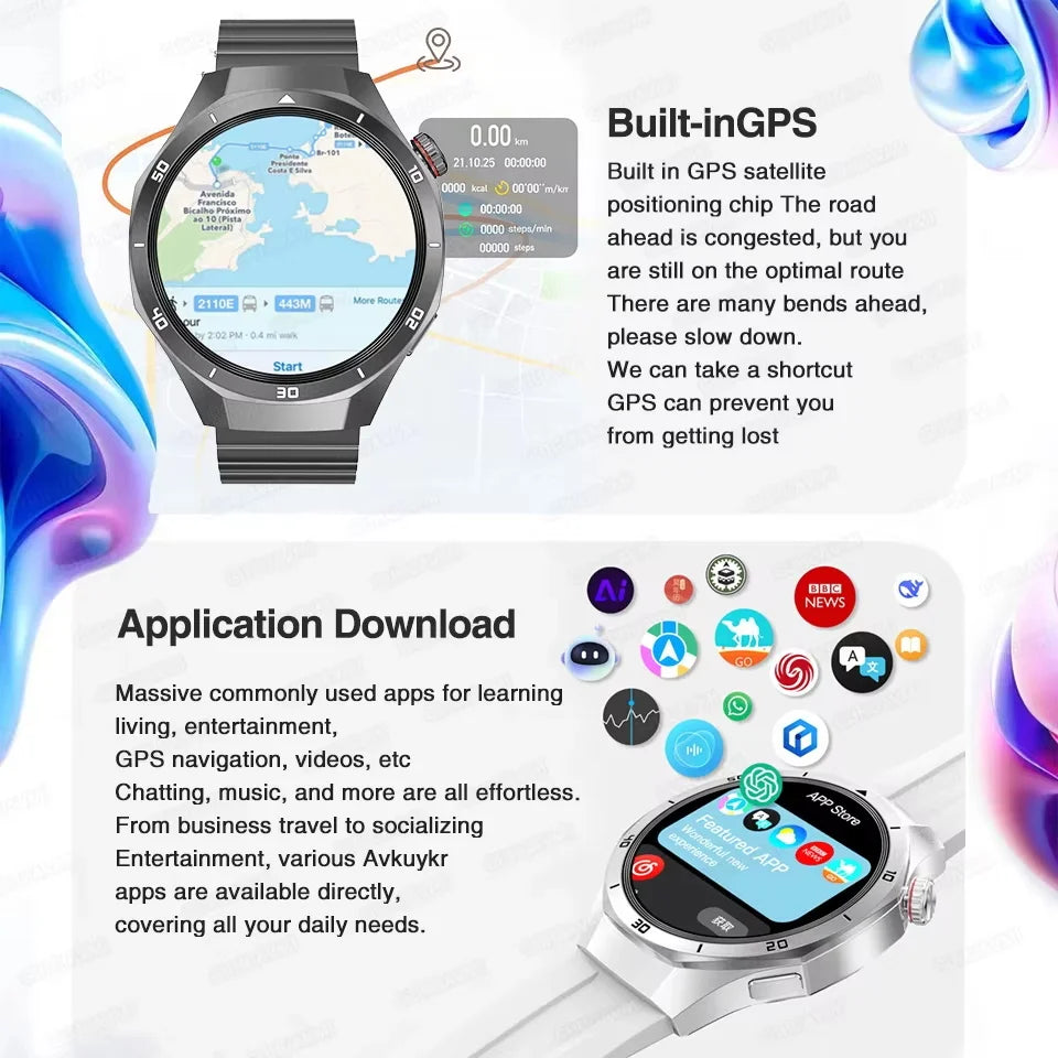 2025 Fashion 32GB Big Memory Men Smart Watch