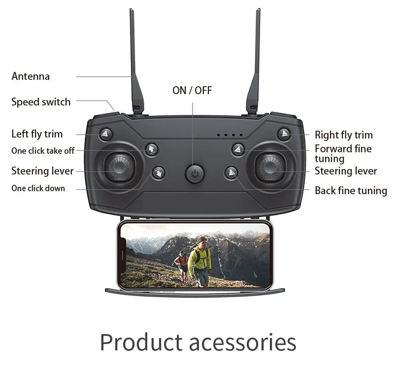 KDBFA 2024 New E88 Pro WIFI FPV Drone