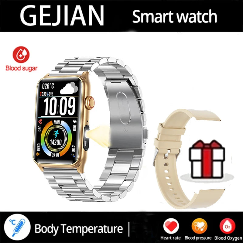 2025 New Smart Watch Men LED Bluetooth Call