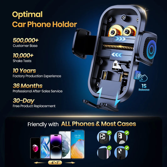 TOPK Car Phone Holder Super Stable Car Phone
