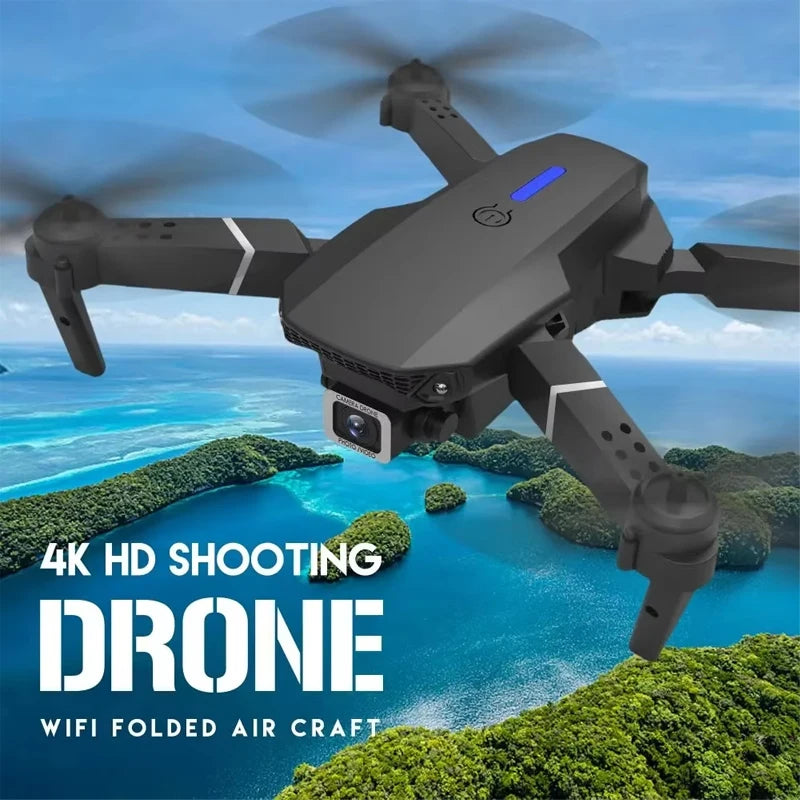 Hot-Selling E88 Smart Drone, One-Click Takeoff, Dual Camera