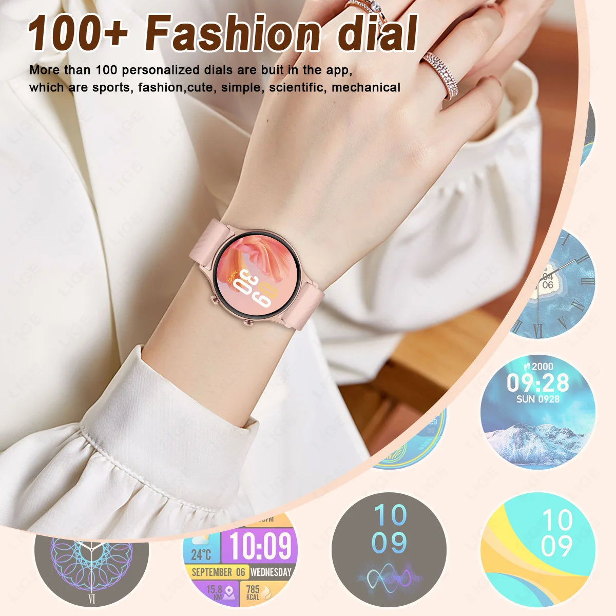 2025 New Smartwatch Women AMOLED HD Screen Always