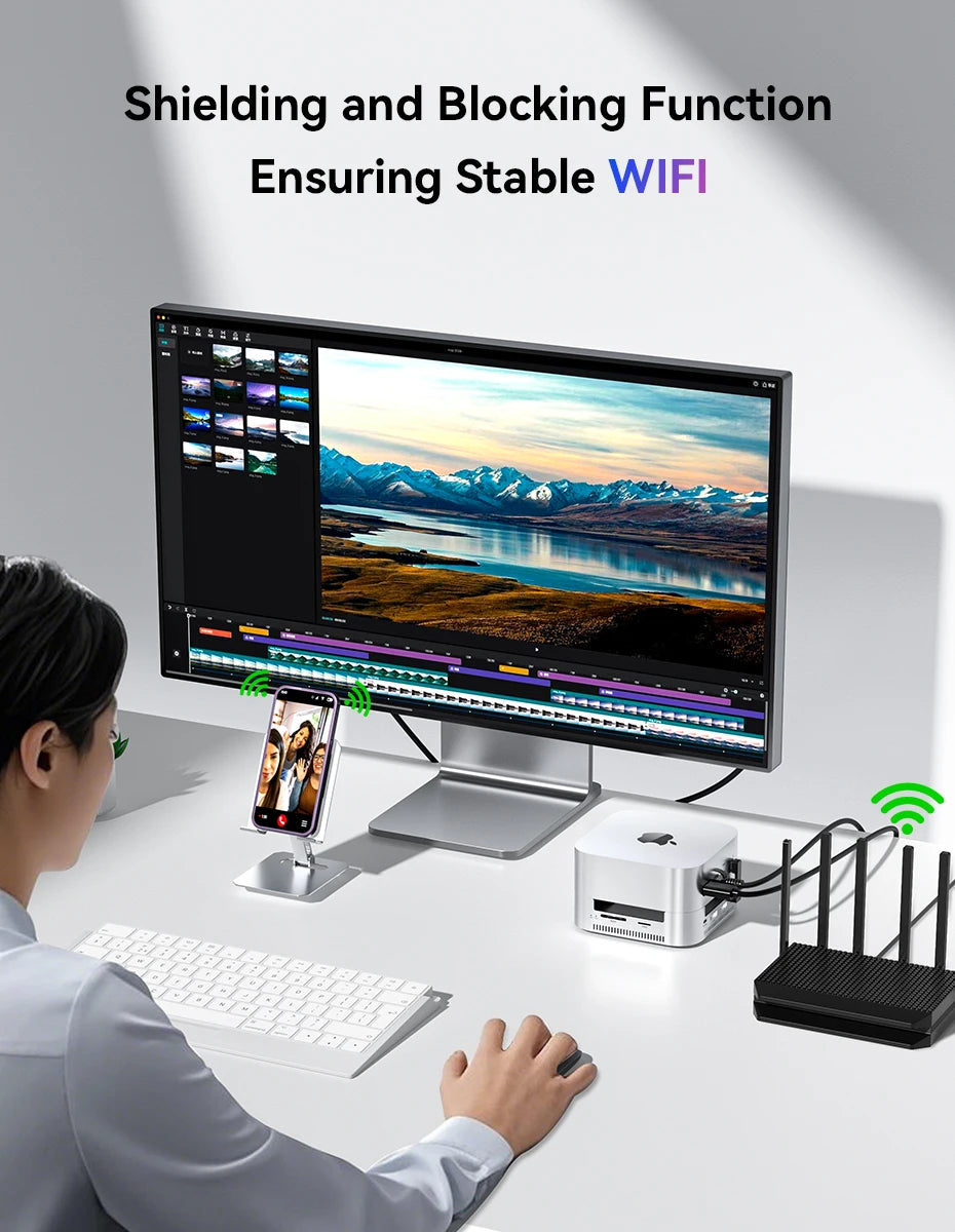 Acasis Mac Mini Docking Station USB-C 40Gbps to