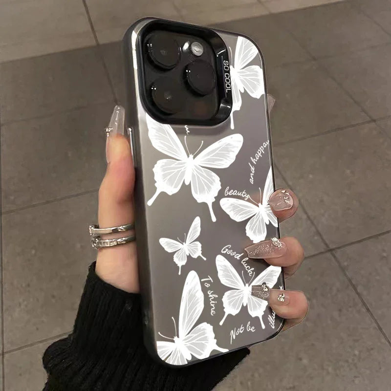 Retro Black Butterfly Phone Case For Iphone 16