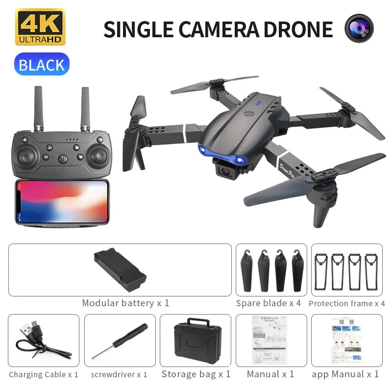 E99pro K3 Foldable Mini Drone - 4K HD