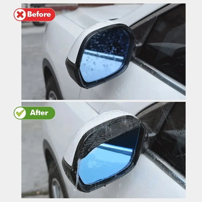 2PCS Car Rearview Mirror Rain Eyebrow Carbon Fiber