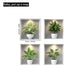 4PCS Tropical Green Plant Wall Stickers for Bedroom