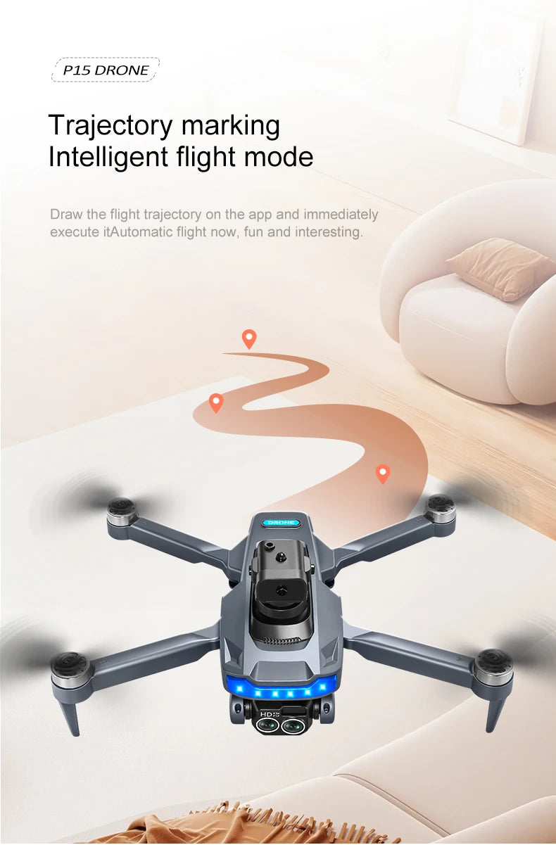 P15 Screen Control Drone 8K Professional Camera HD