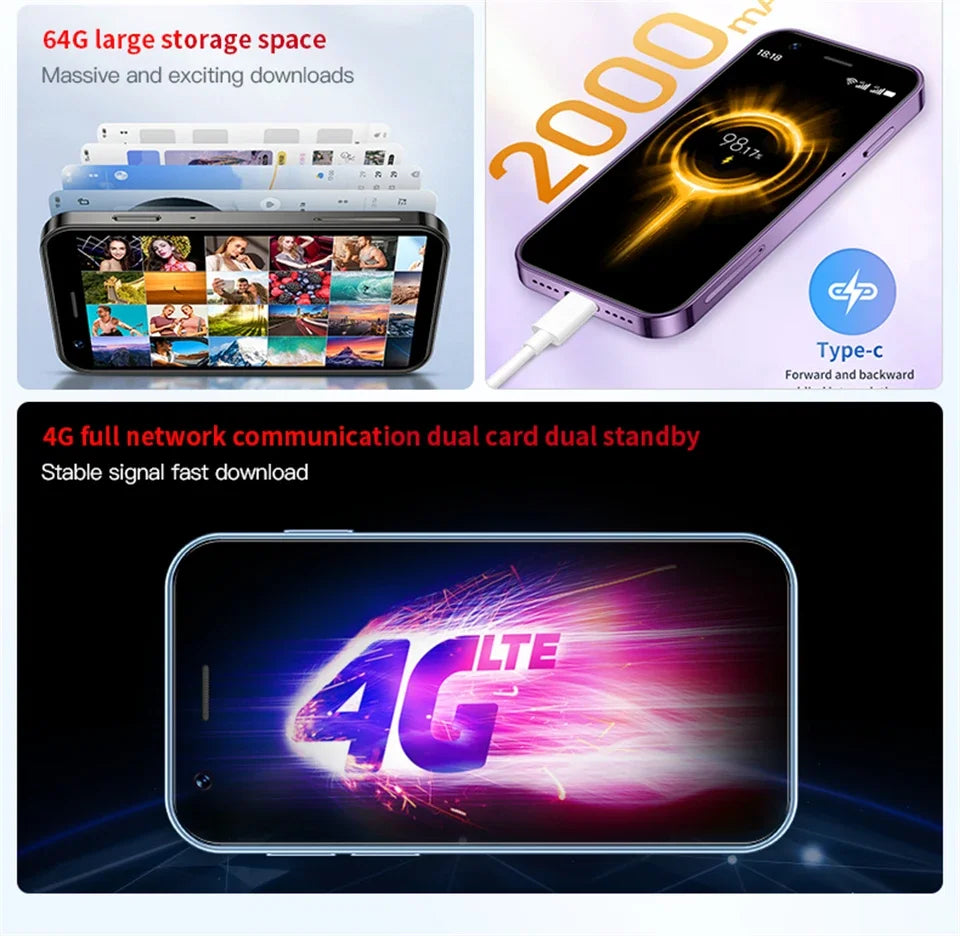 Original SOYES XS16 Mini Smartphone Phone 4G LTE