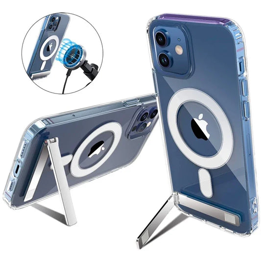Clear Magnetic Phone Case for iPhone 16 15