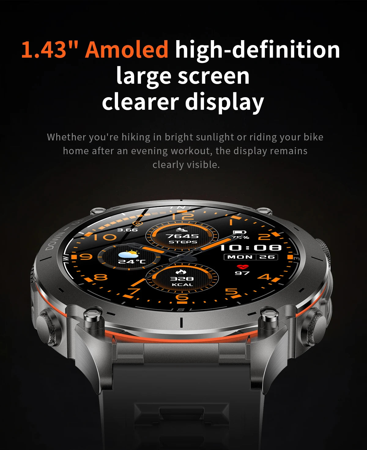 2025 New Smart Watch Men 1000mAh Large Capacity