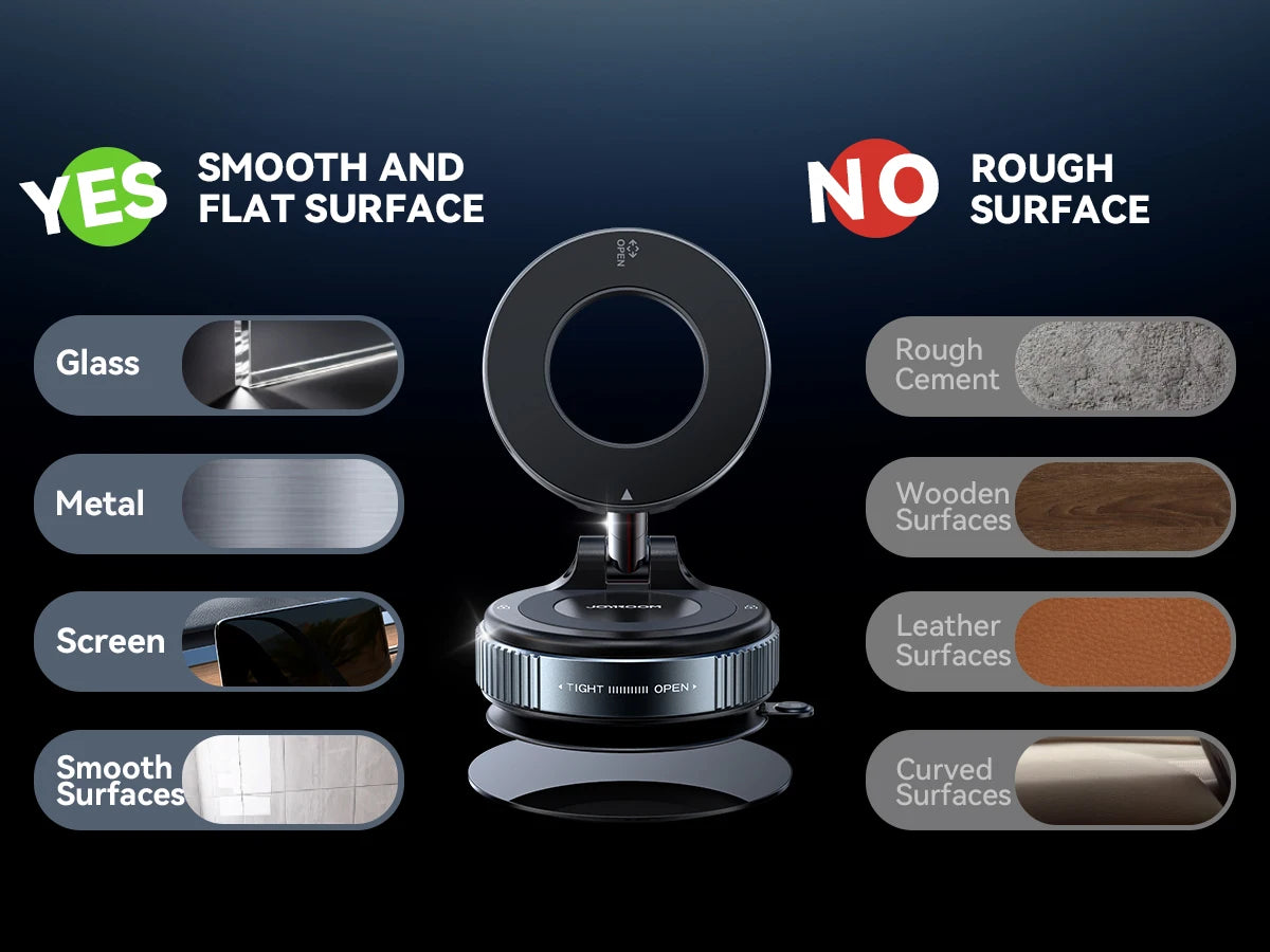 Magnetic Car Phone Holders Vacuum Suction Mobile Phone