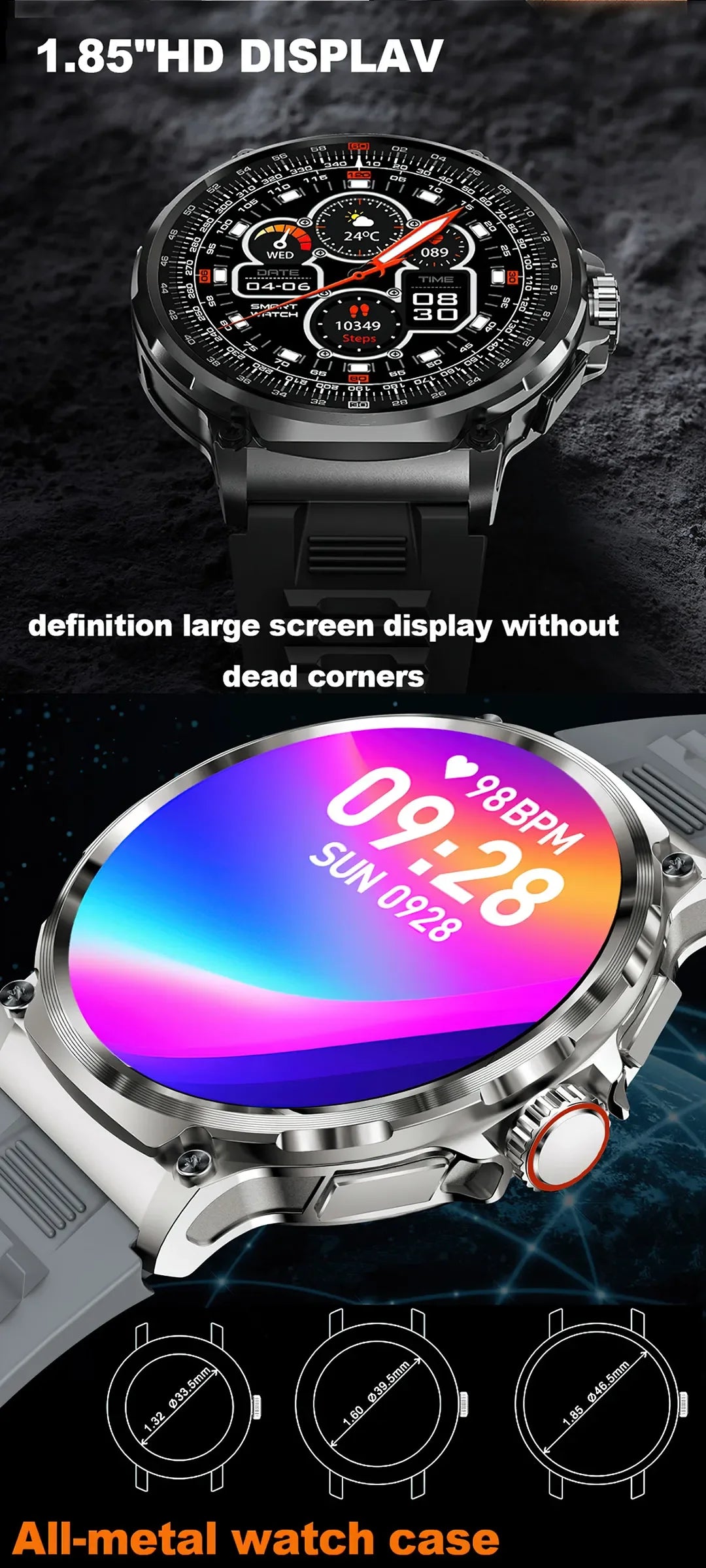 New 710mAh Bluetooth Call Smart Watch Men Sports