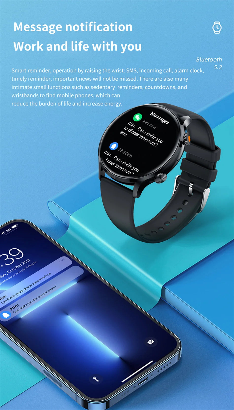 2025 New Smartwatch Women AMOLED HD Screen Always