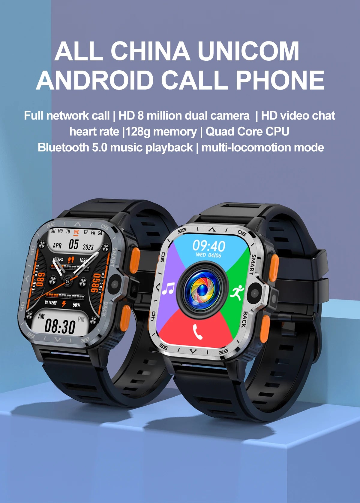 Valdus PGD Android Smart Watch Men GPS 16G/64G