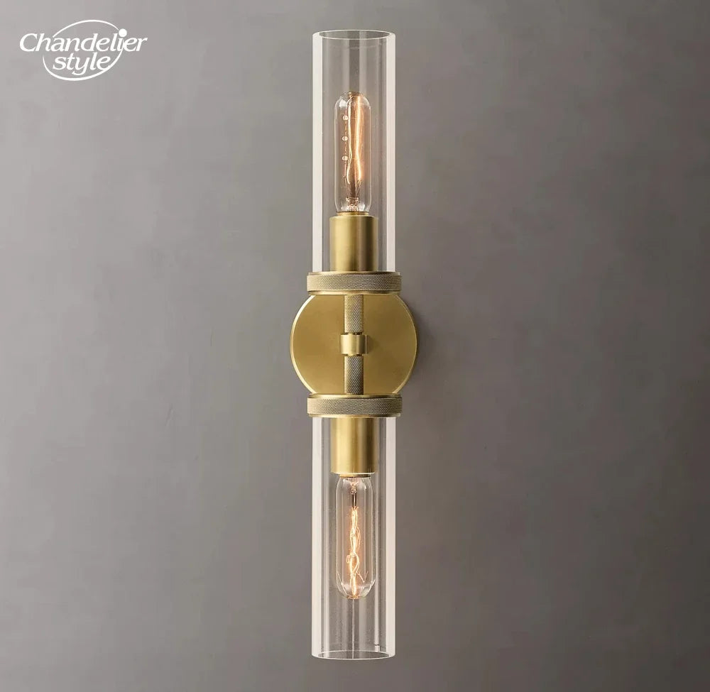 Modern Glass Wall Lamps Lustre LED Lambeth Knurled
