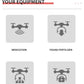 12 PCS Carbon Fiber Wing Drone Folding Propeller
