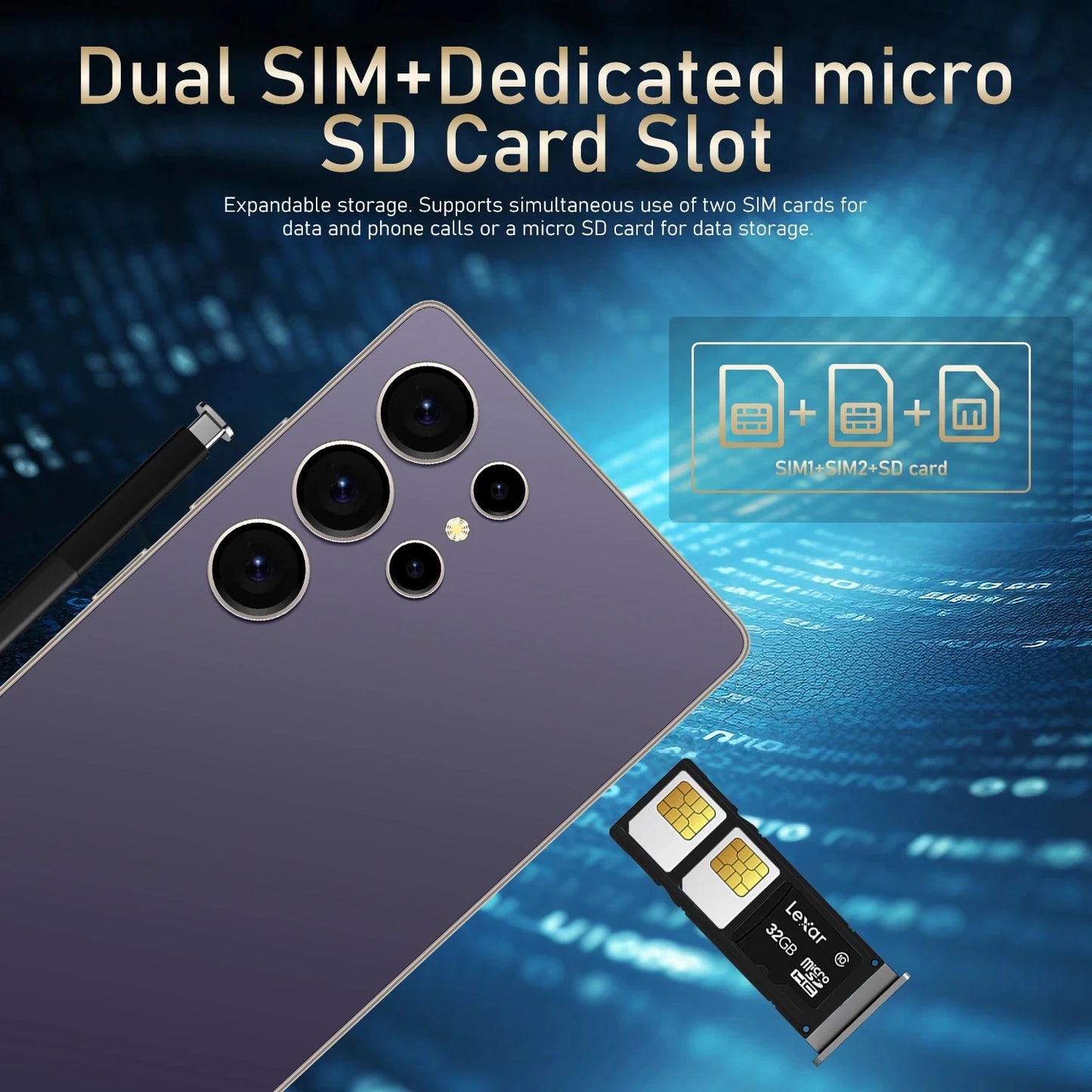 S25 Pro Smartphone Android 6.8Inch HD 8/12GB RAM