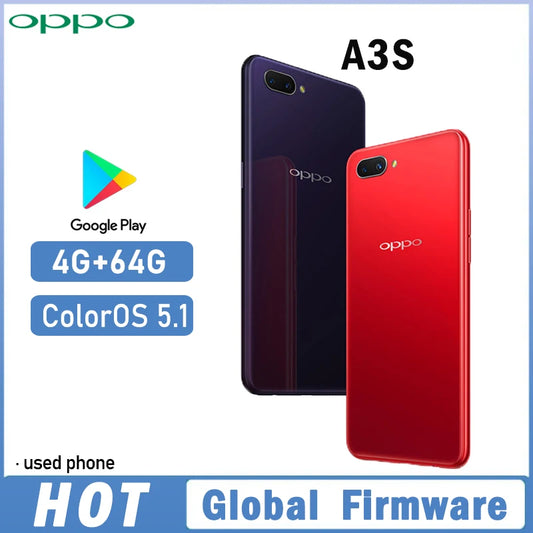 OPPO A3S smartphone Global Firmware ColorOS 5.1 6.2-inch