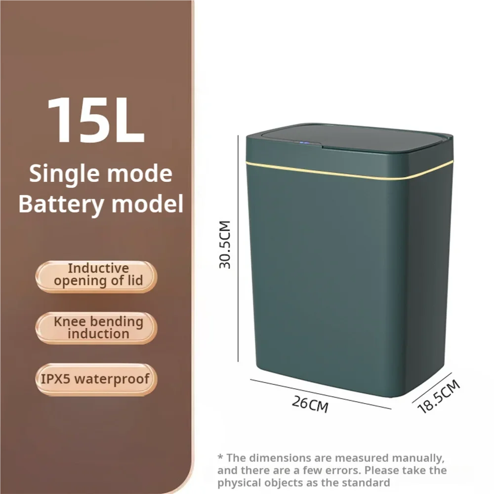 Smart Bathroom Trash Can Automatic Bagging Electronic Trash