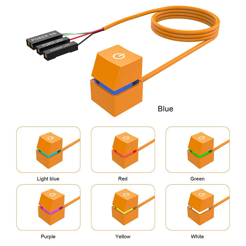 1.8M Desktop Computer Power Switch with LED Lights