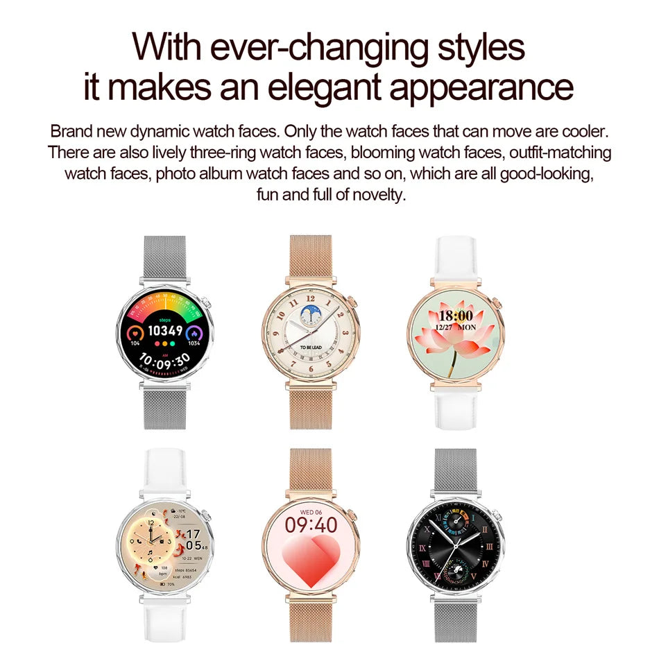 2025 New GPS Tracking Smartwatch Women AMOLED HD