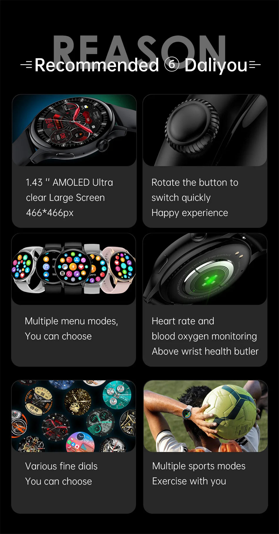 2024 New GPS Smart Watch Women True AMOLED
