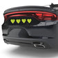 12pcs Heart Shape Reflective Car Stickers Night Warning