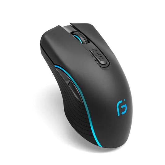 Rechargeable Computer Mouse Dual Mode Bluetooth+2.4Ghz Wireless USB