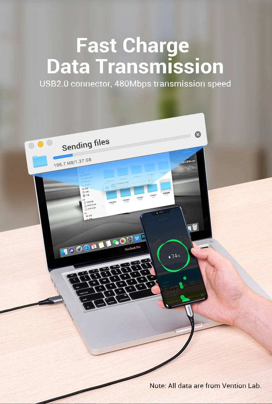 Vention USB C Cable Type C Charging Cable