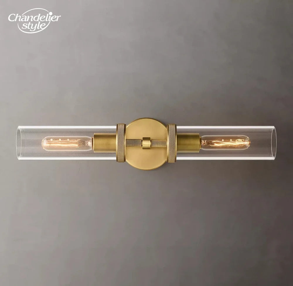 Modern Glass Wall Lamps Lustre LED Lambeth Knurled