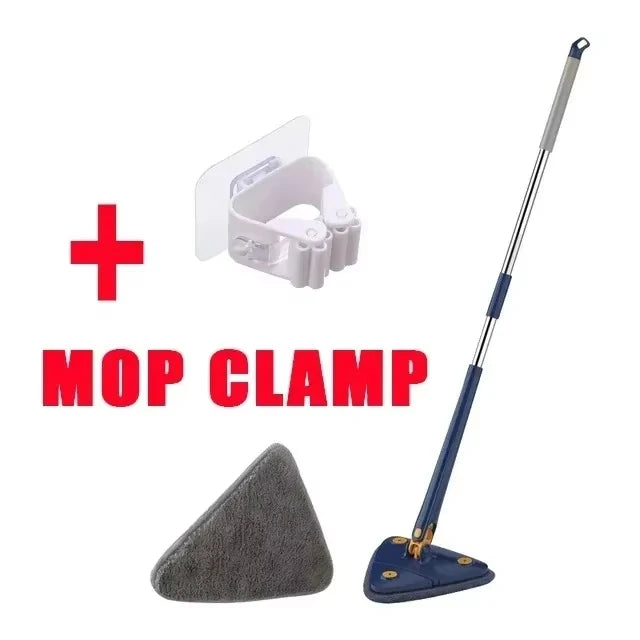 Rotatable Telescopic Triangle Mop 360° Spin Cleaning Mop