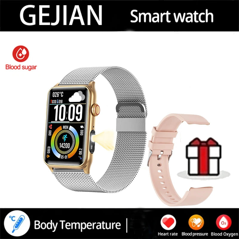 2025 New Smart Watch Men LED Bluetooth Call