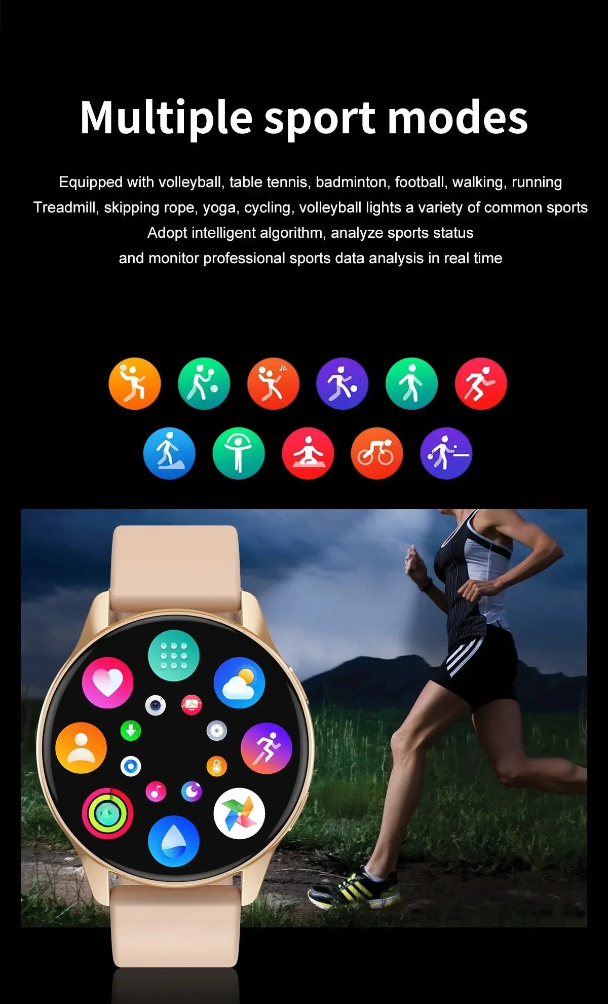 New Women Bluetooth Call Smart Watch HeartRate Blood