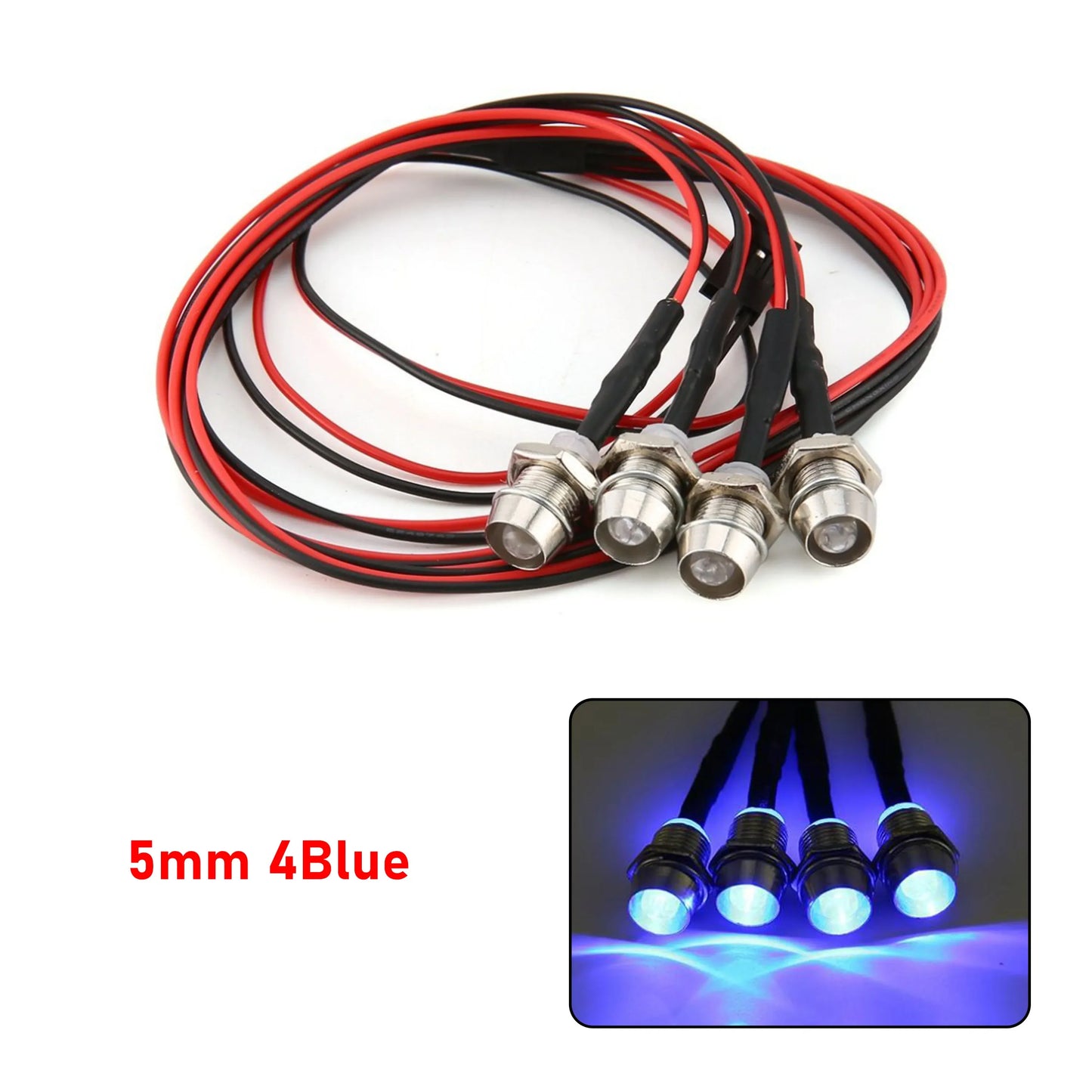 RC LED Light Kit Headlamps for 1/10 1/8