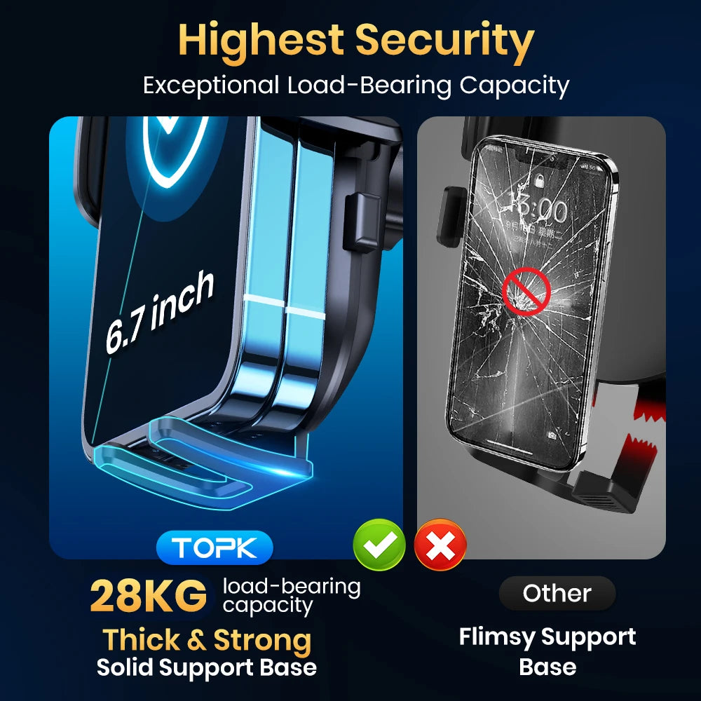 TOPK Car Phone Holder Super Stable Car Phone