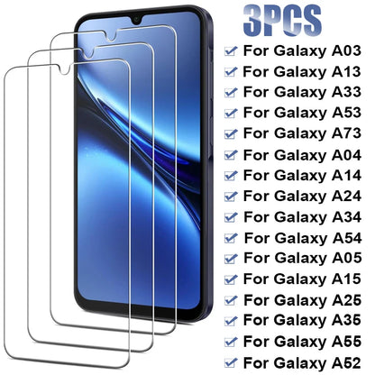 3PCS Tempered Glass For Samsung Galaxy A13 A03