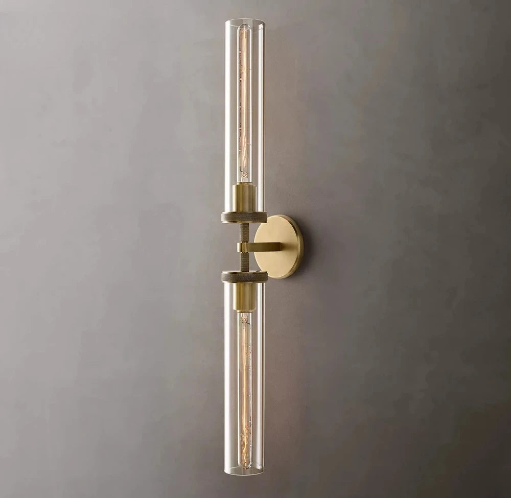 Modern Glass Wall Lamps Lustre LED Lambeth Knurled