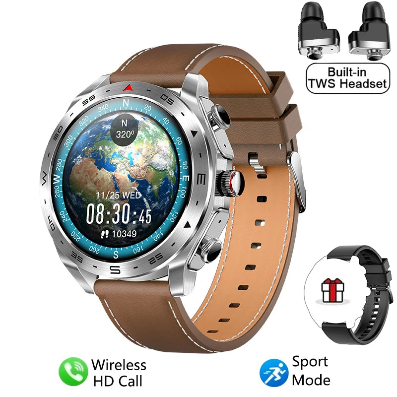 2024 New Smart Watch TWS 2-in-1 Bluetooth Earphones